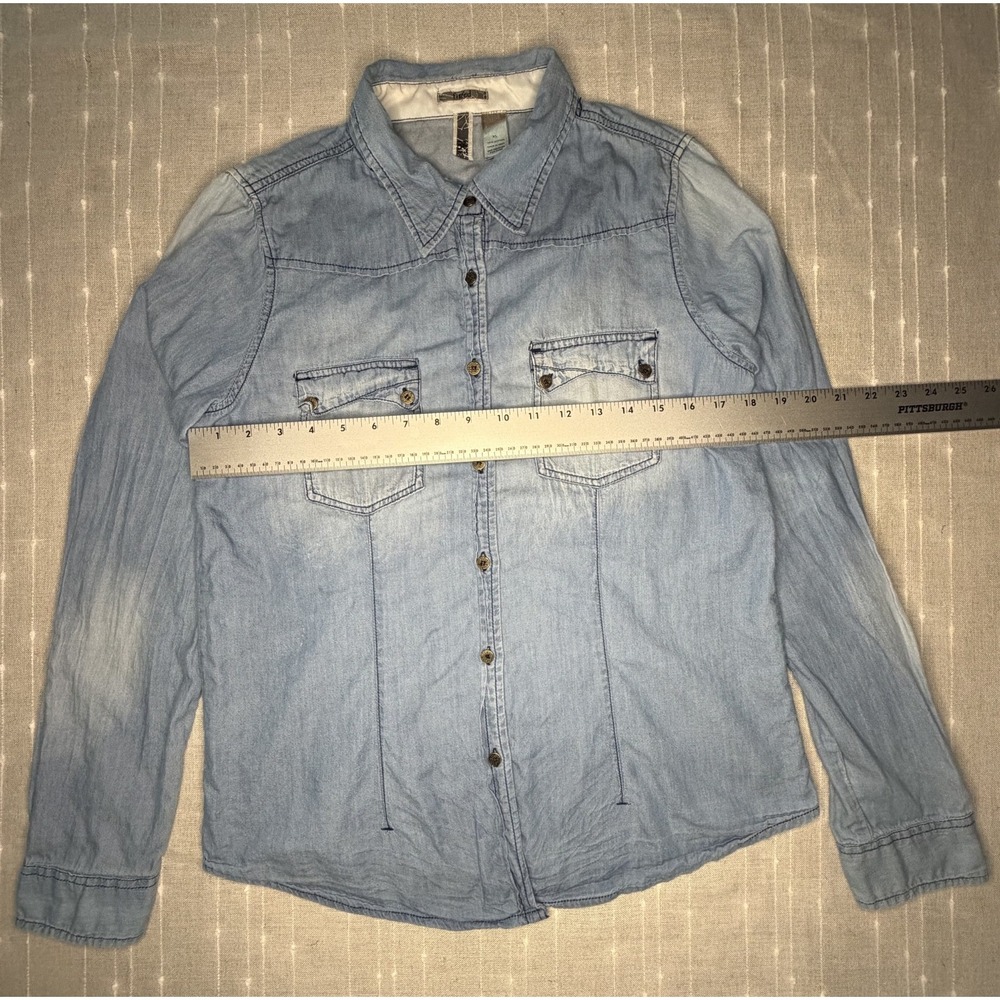 Buckle BKE Womens Light Wash Denim Western XL - Picture 4 of 6